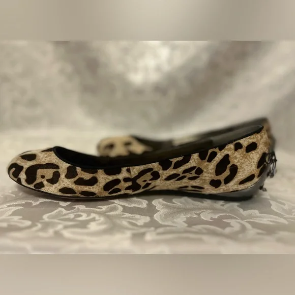 Sam Edelman Joya Calf Hair Leopard Print Ballet Flats, Size 9 - Picture 4 of 12